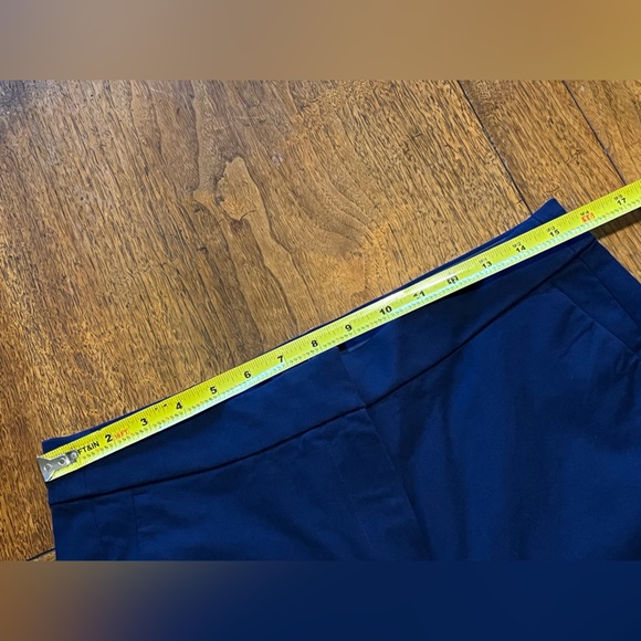 J Crew Factory dress pants - cropped flare, women’s size 10. Bright navy color. - Picture 4 of 4